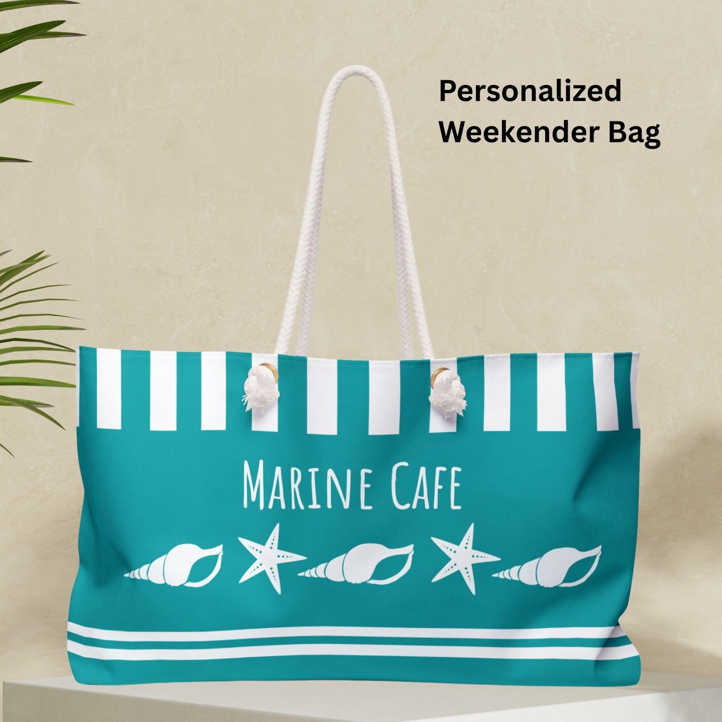 Custom Seashell Starfish Bag for Beach & Sailing