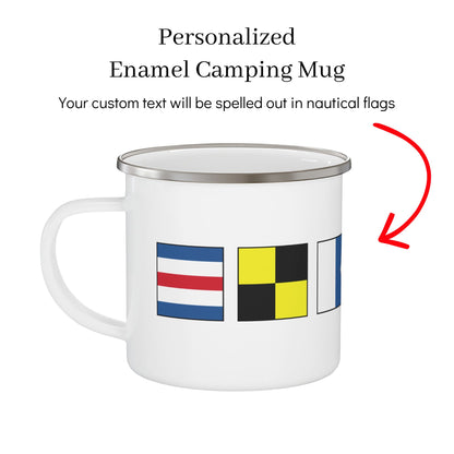 Nautical Flags Enamel Mug