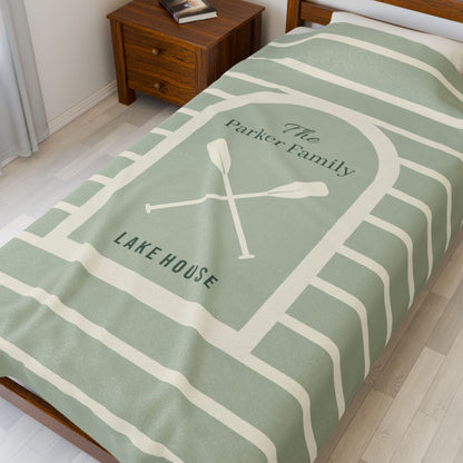 Personalized Lake House Blanket