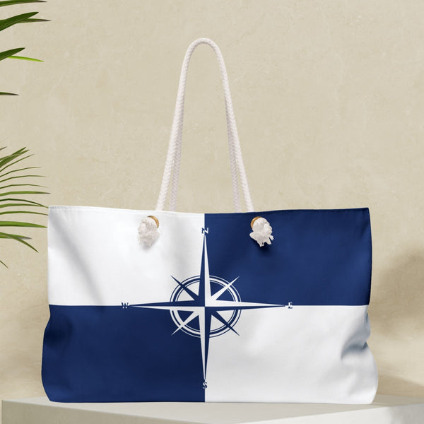 Custom Nautical Bag with Compass Design