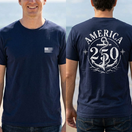 America 250 Nautical Anchor Shirt