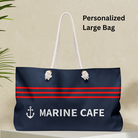 Custom Navy Anchor Bag