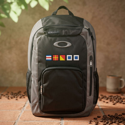 Personalized Nautical Flags Backpack - Embroidered