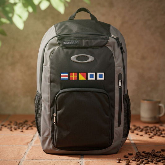 Personalized Nautical Flags Backpack - Embroidered