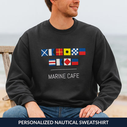 Personalized Nautical Flags Sweatshirt