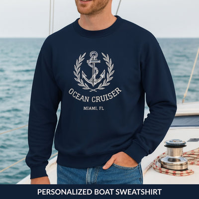 Custom Boat Name Sweatshirt