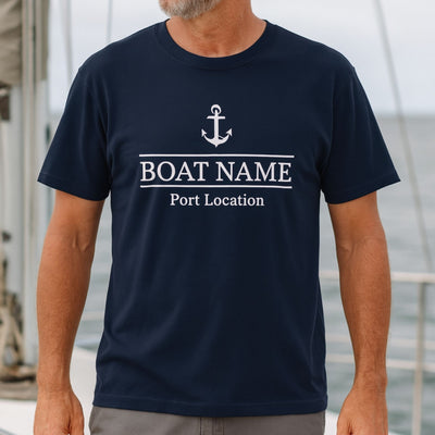 Custom Boat Name and Port T-Shirt