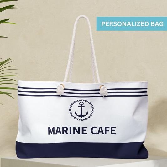 Custom Nautical Weekender Bag with Anchor