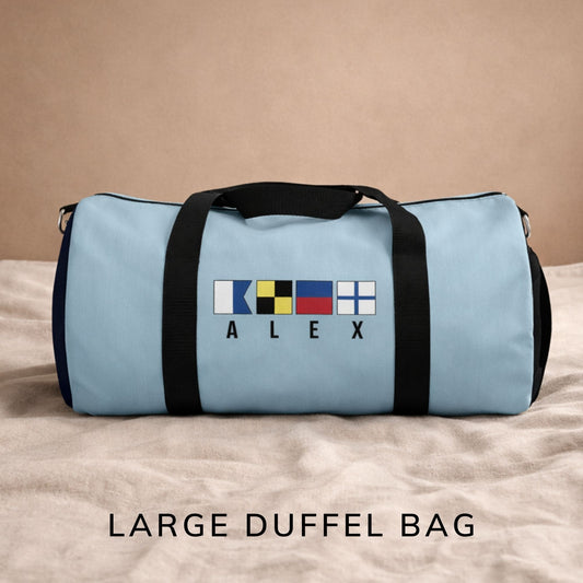 Personalized Nautical Flags Sports Bag