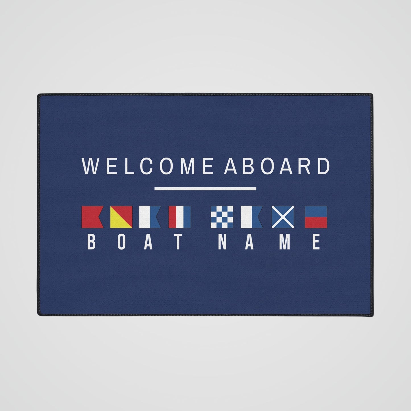 Custom Nautical Flags Heavy Duty Floor Mat