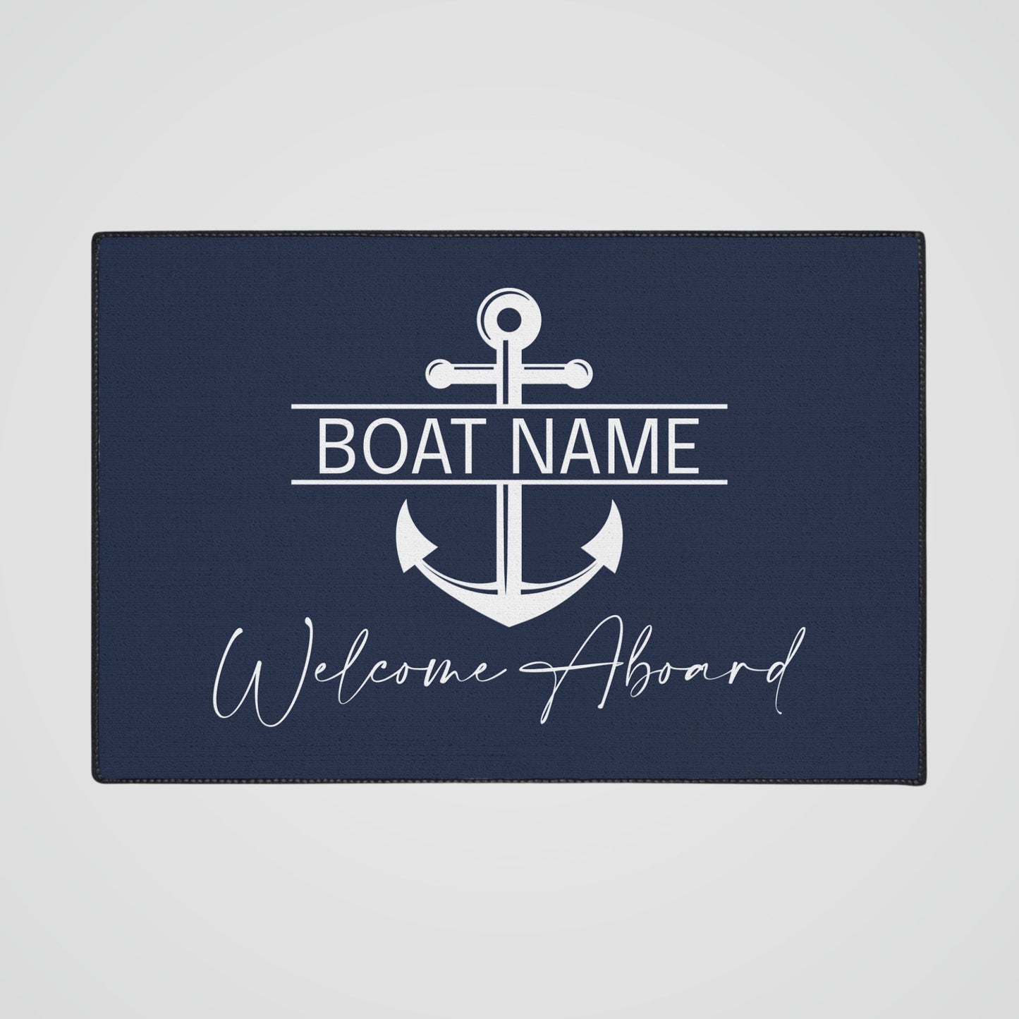 Custom Welcome Mat with Split Anchor