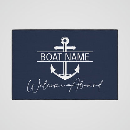 Custom Welcome Mat with Split Anchor