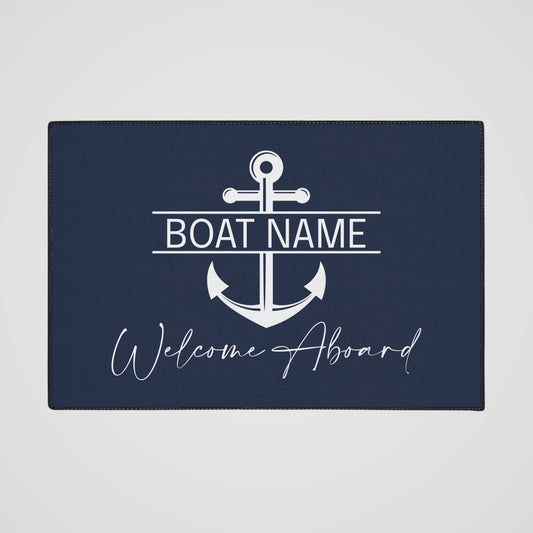 Custom Welcome Mat with Split Anchor