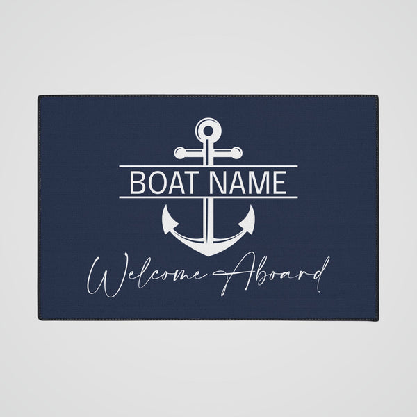 Custom Welcome Mat with Split Anchor