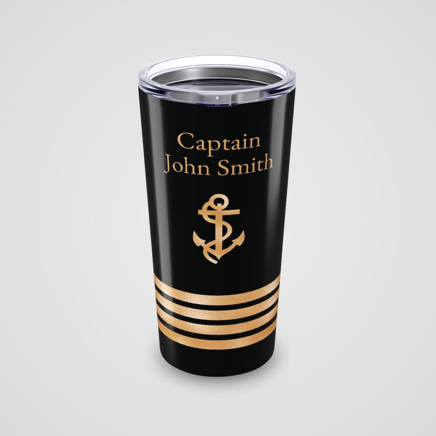 Ringneck tumbler with Ship Captain Insignia