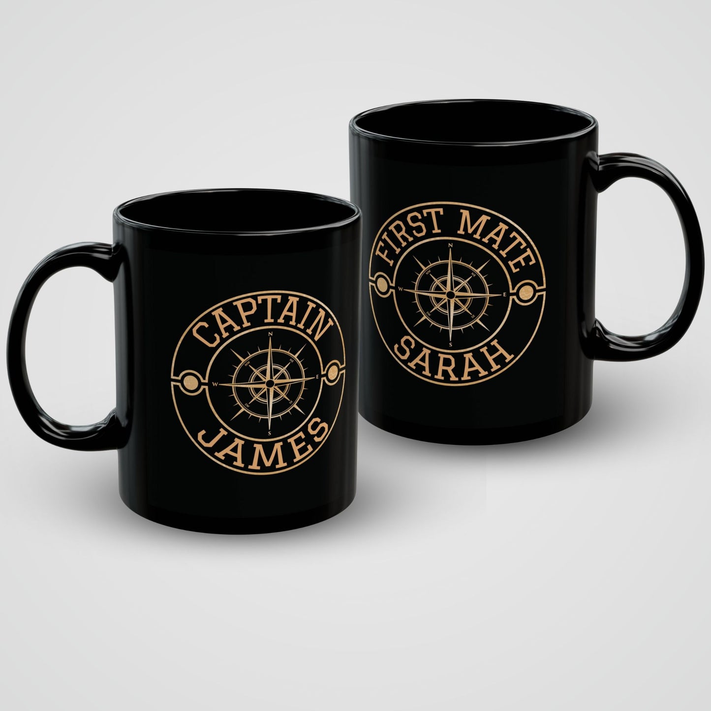 Personalized Nautical Mug for Captain or First Mate