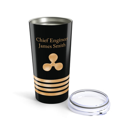 Nautical Chief Engineer Insignia Tumbler