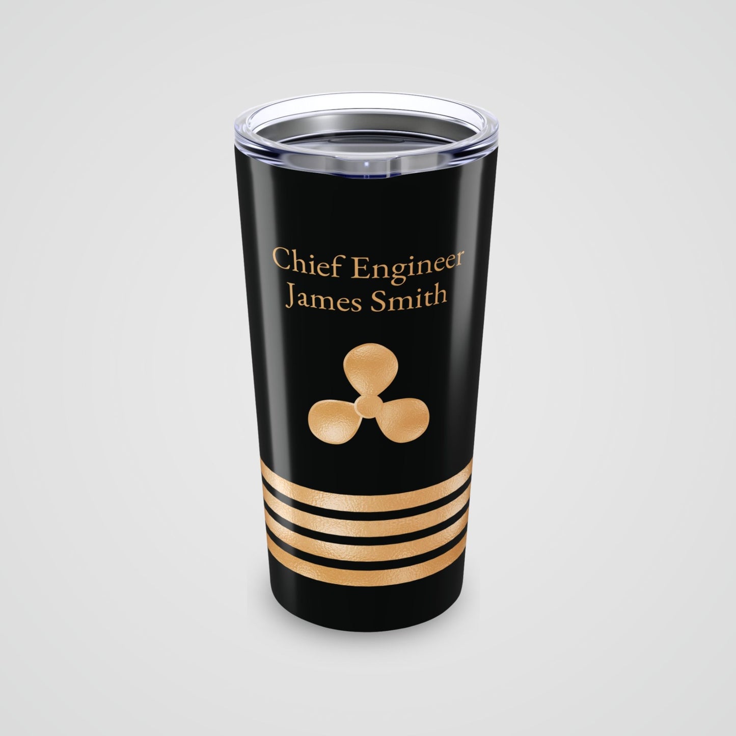 Nautical Chief Engineer Insignia Tumbler