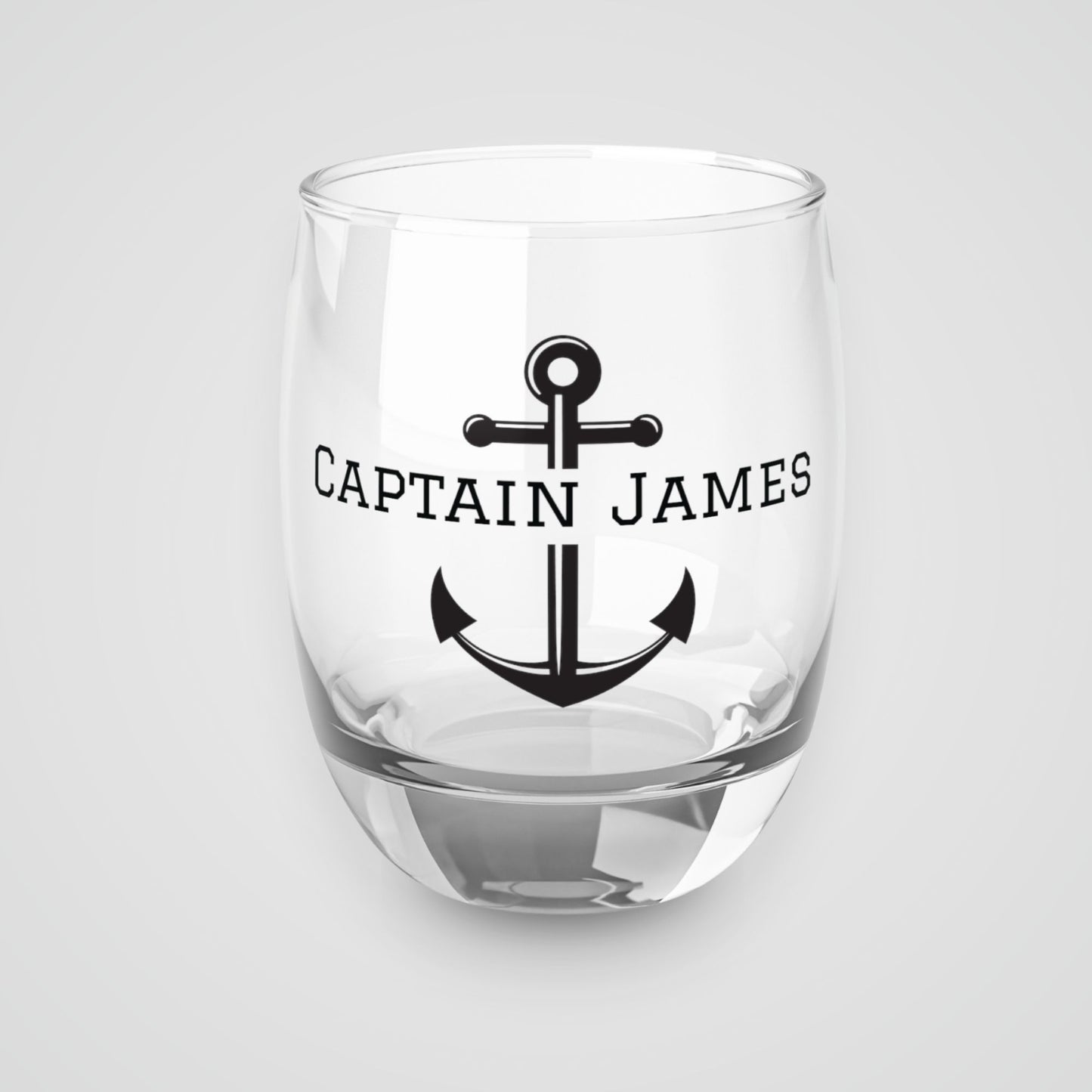 Personalized Anchor Whiskey Glass