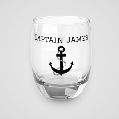 Personalized Anchor Whiskey Glass