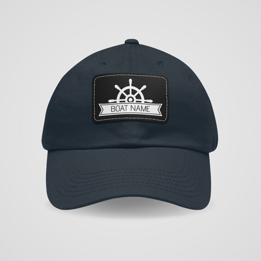 Personalized Dad Hat with Boat Name