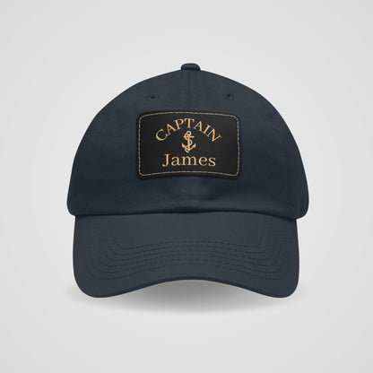 Gold Anchor Dad Hat for Captain or First Mate
