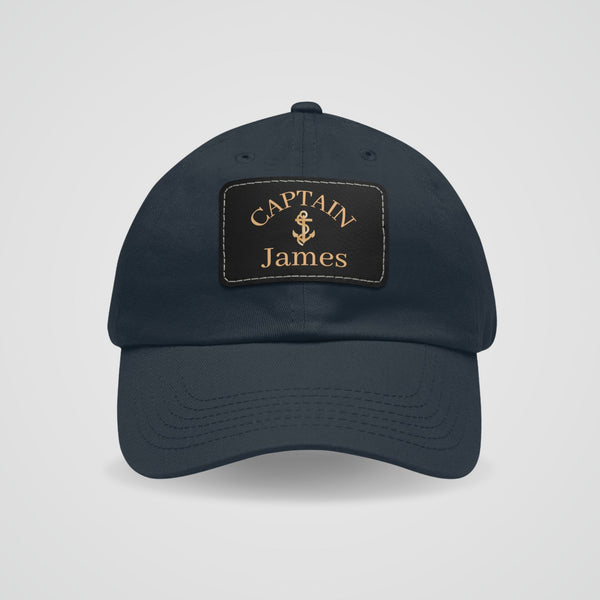 Gold Anchor Dad Hat for Captain or First Mate
