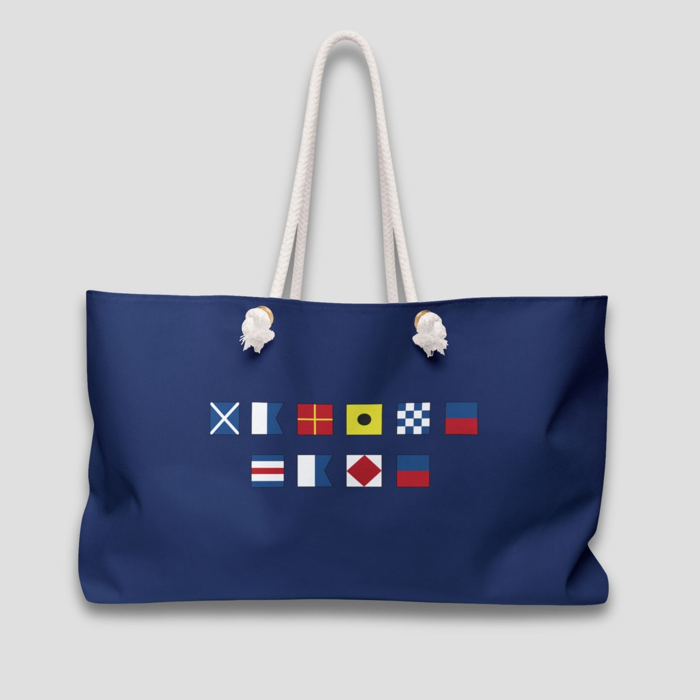 Personalized Nautical Flags Weekender Bag