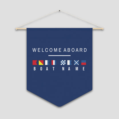 Nautical Flags Pennant – Personalized Boat or Coastal Decor
