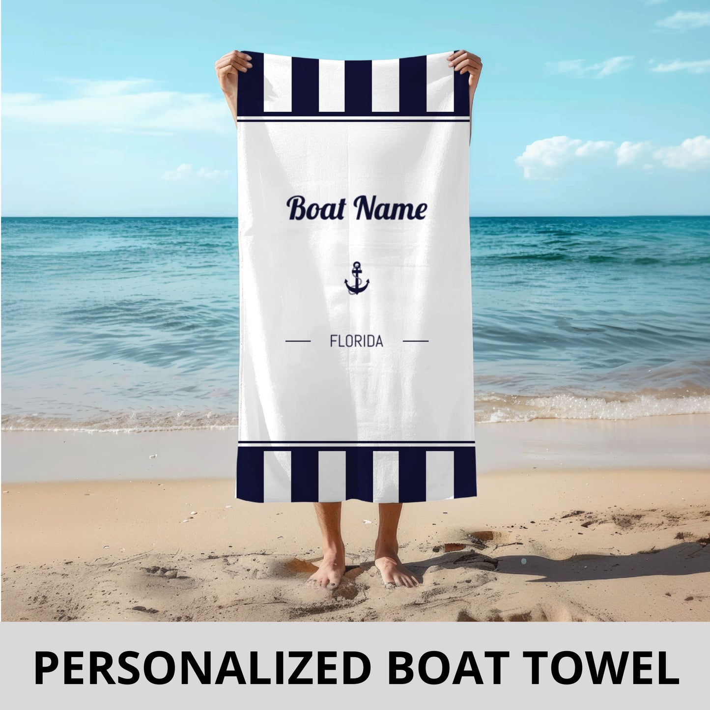 Personalized Boat Name Towel