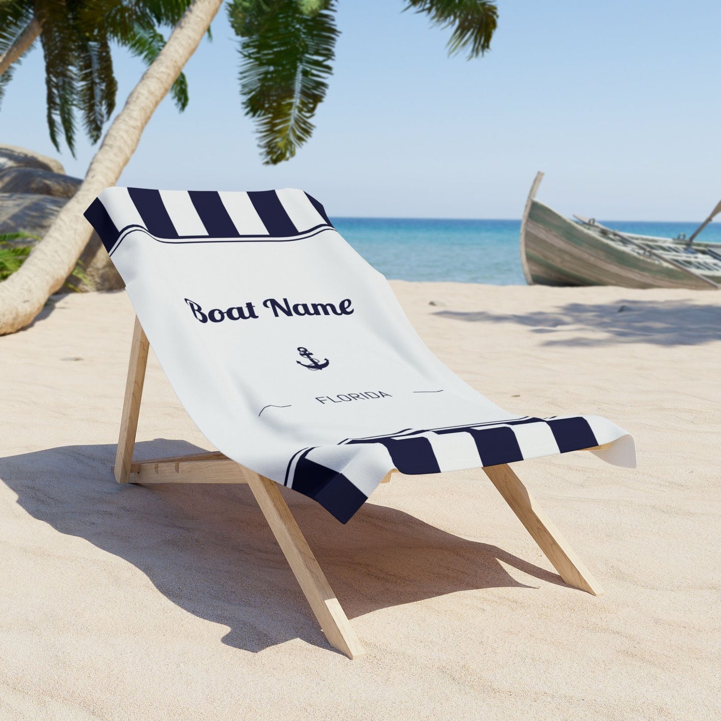 Personalized Boat Name Towel