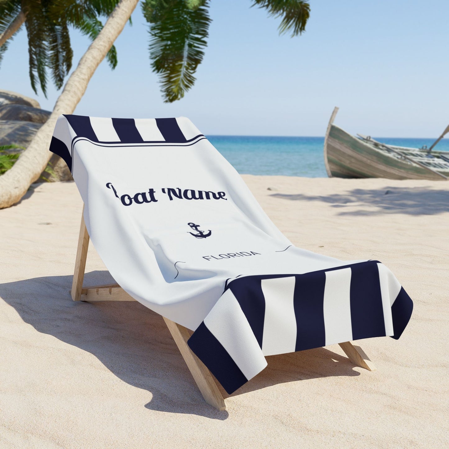 Personalized Boat Name Towel