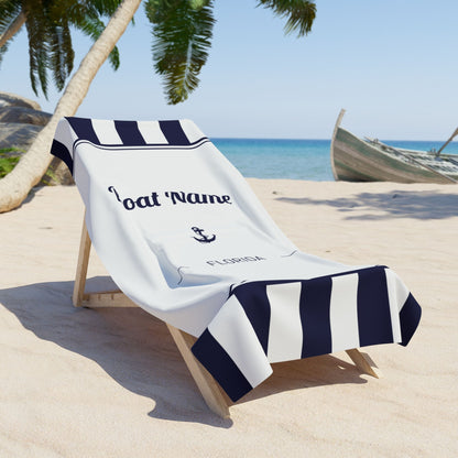 Personalized Boat Name Towel