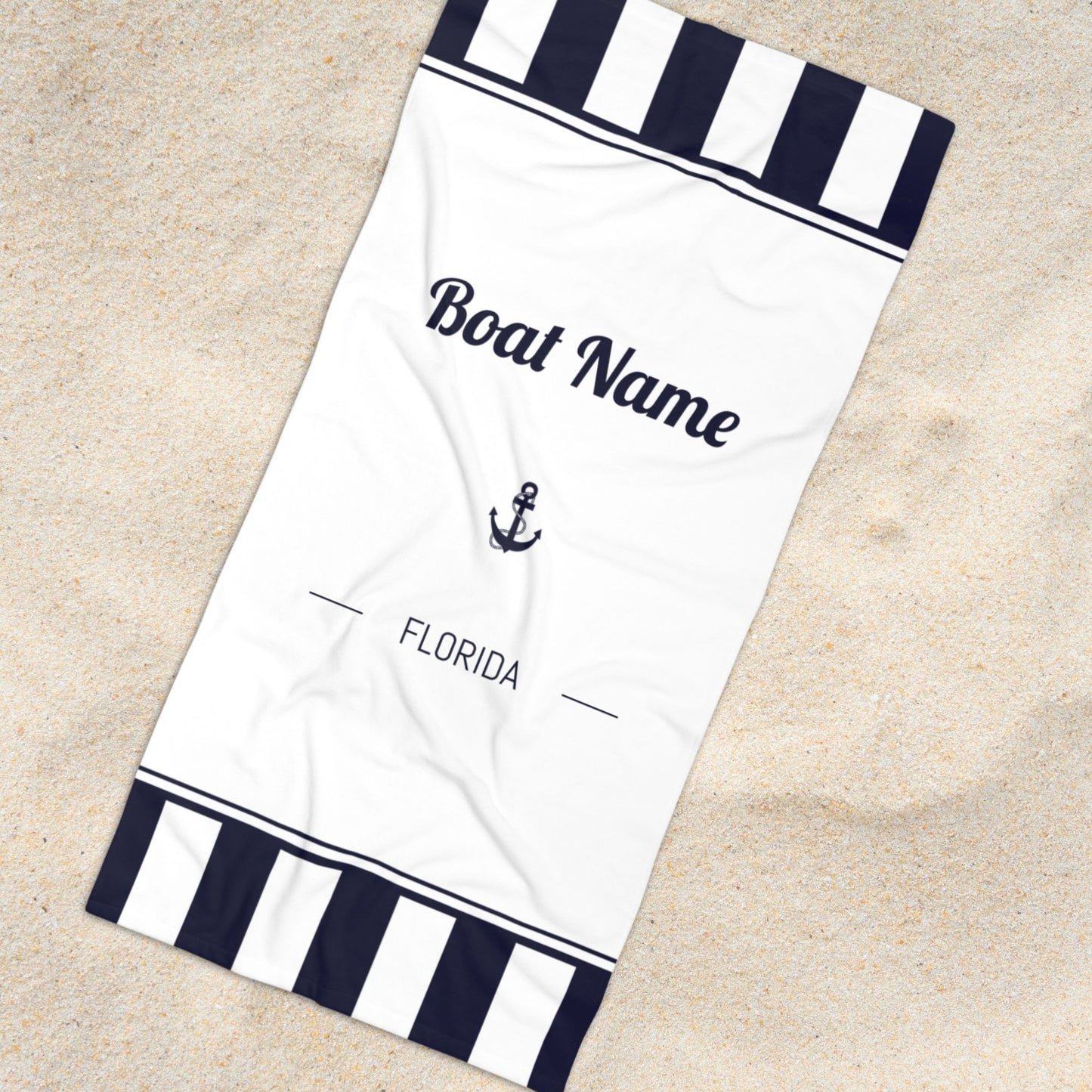 Personalized Boat Name Towel