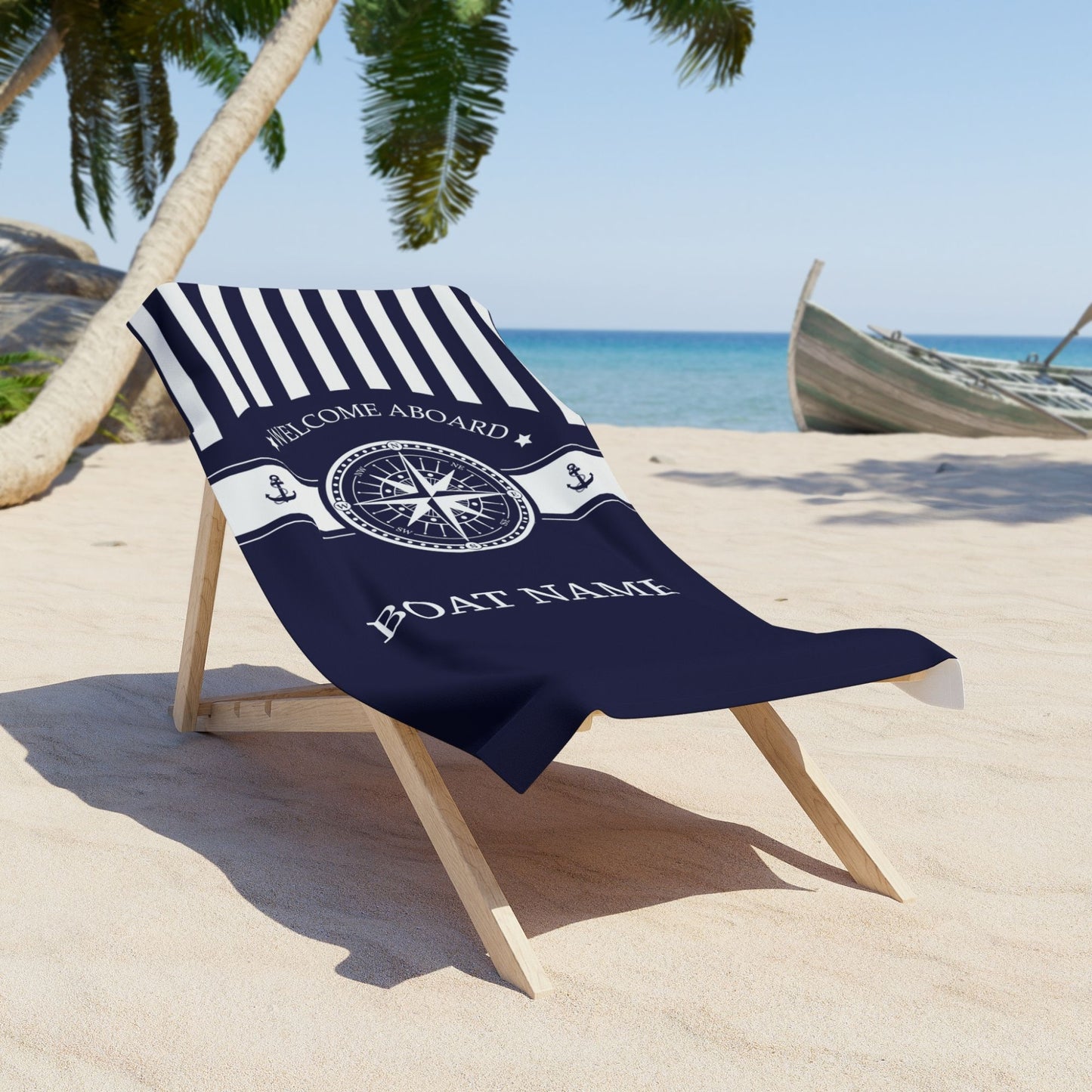 Custom Boat Towel – Compass