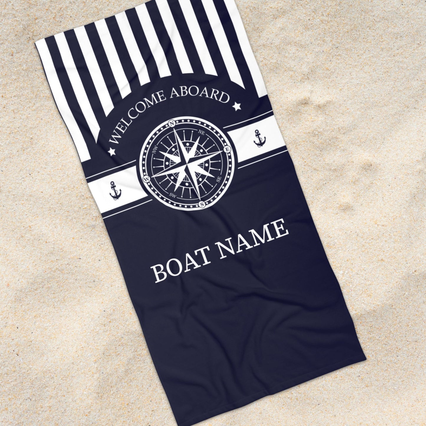 Custom Boat Towel – Compass