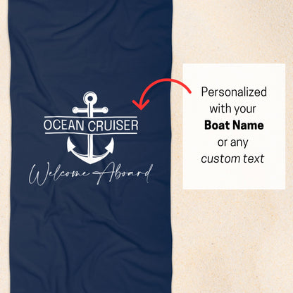Personalized Boat Towel
