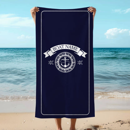 Custom Nautical Boat Towel
