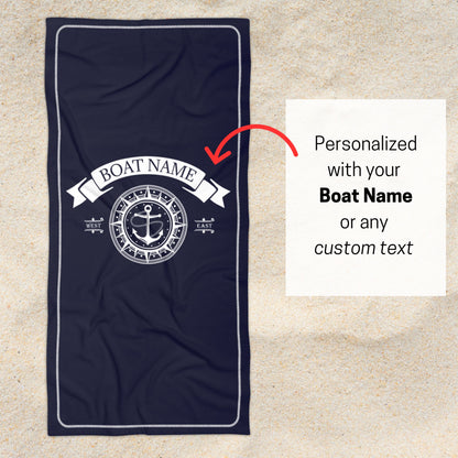 Custom Nautical Boat Towel