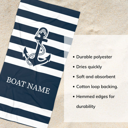 Nautical Anchor Towel
