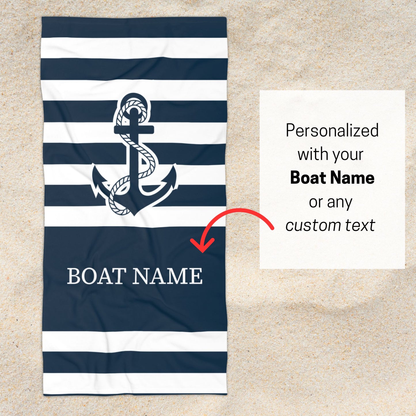Nautical Anchor Towel