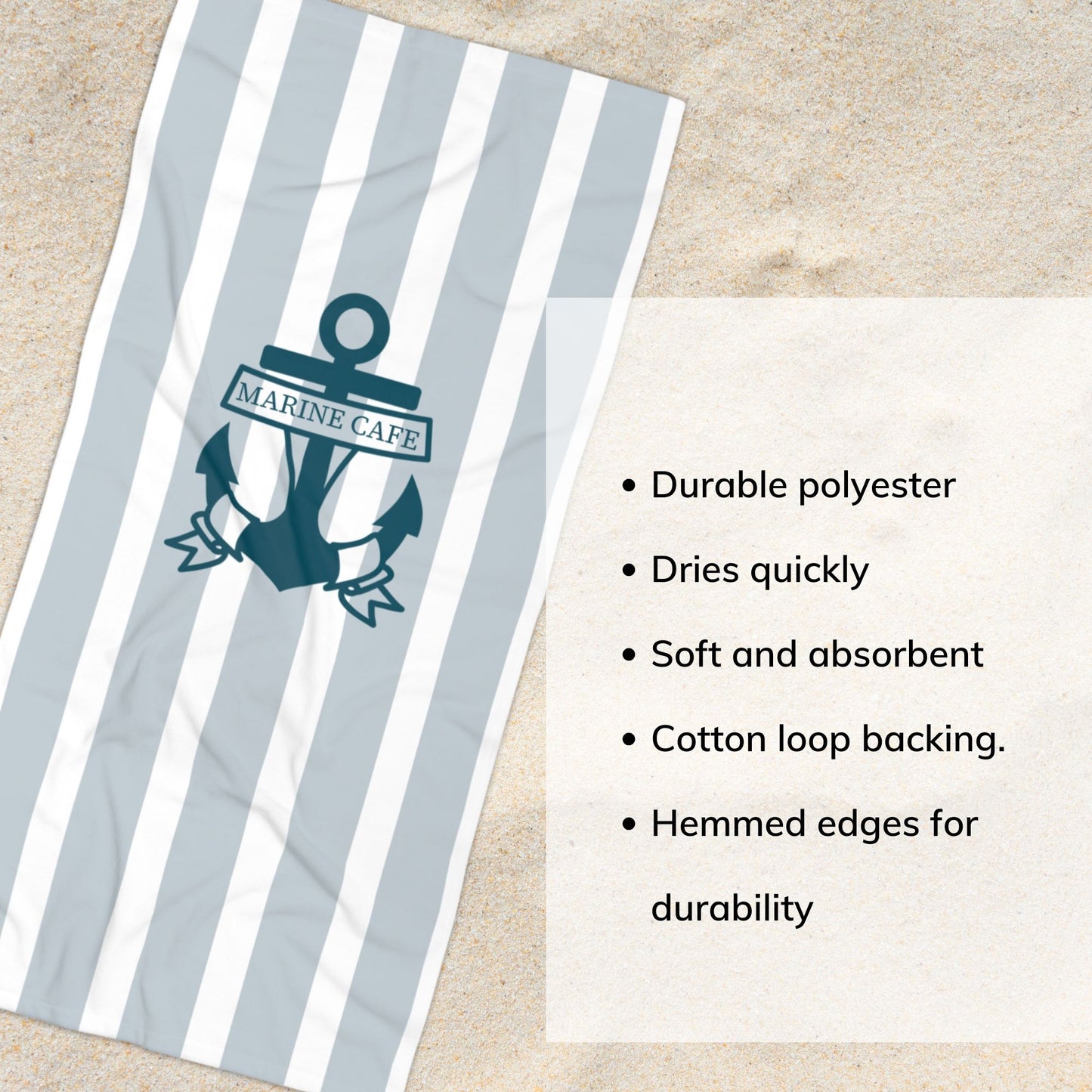 Anchor Beach Towel