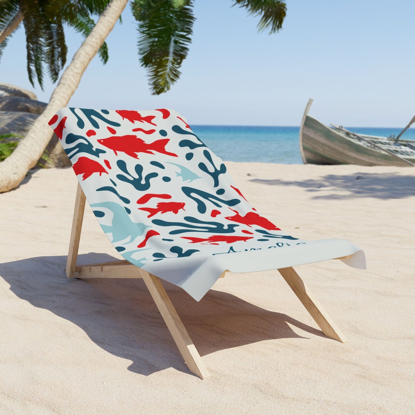 Colorful Beach Towel - Fish Design