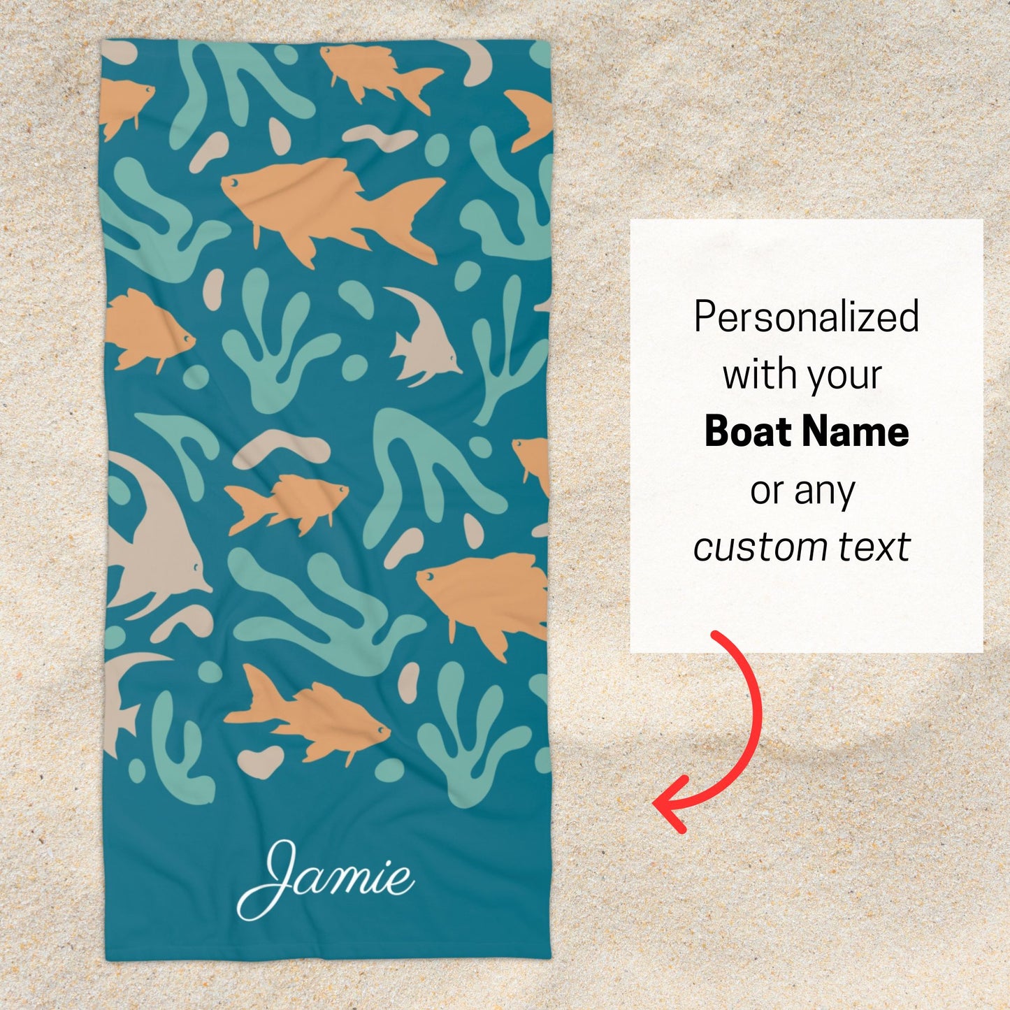 Colorful Fish Beach Towel
