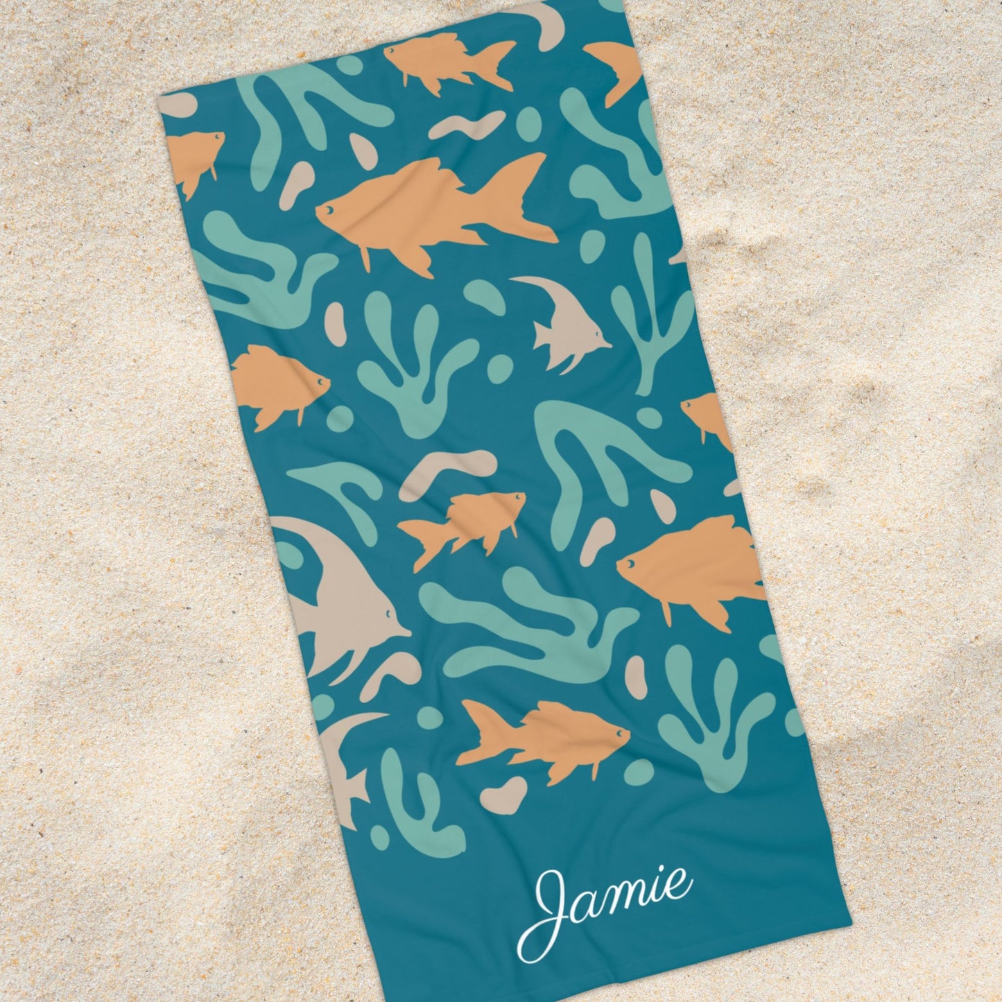 Colorful Fish Beach Towel