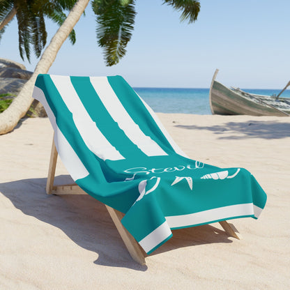 Personalized Seashell & Starfish Towel
