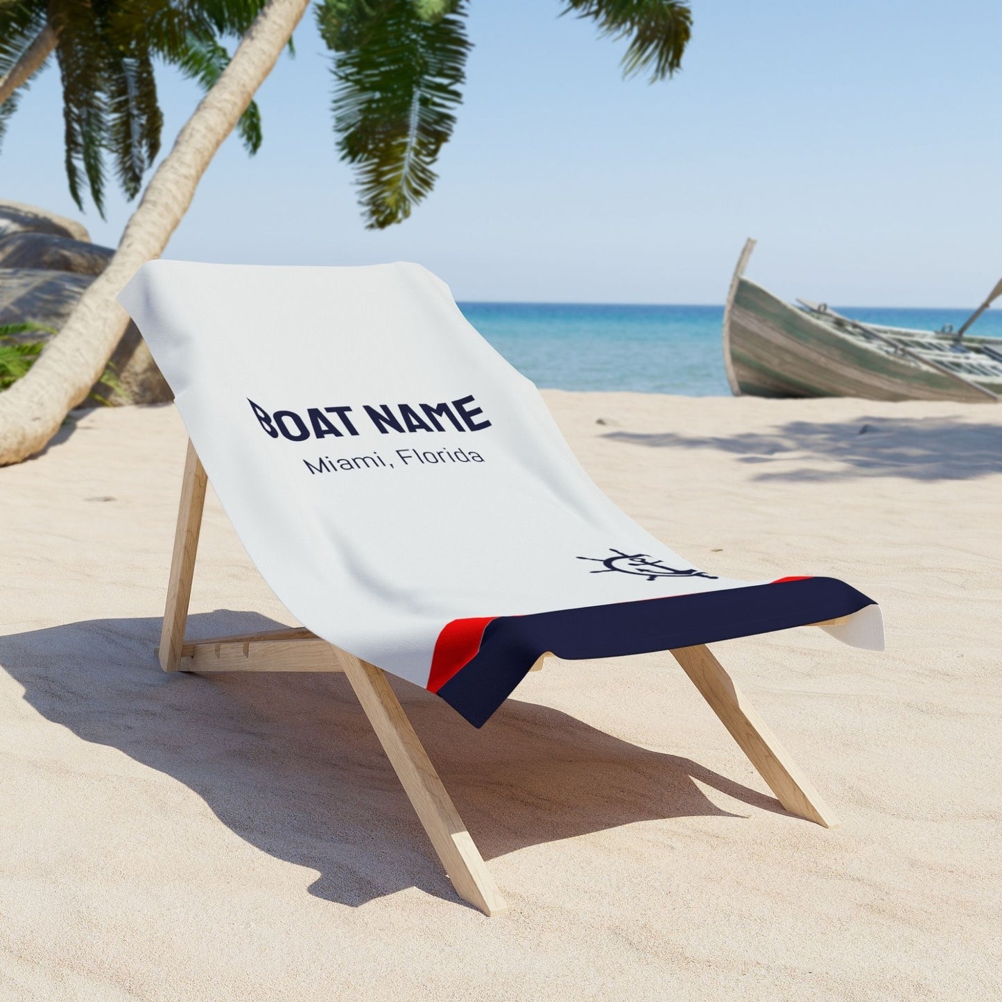 Personalized Boat Name Towel