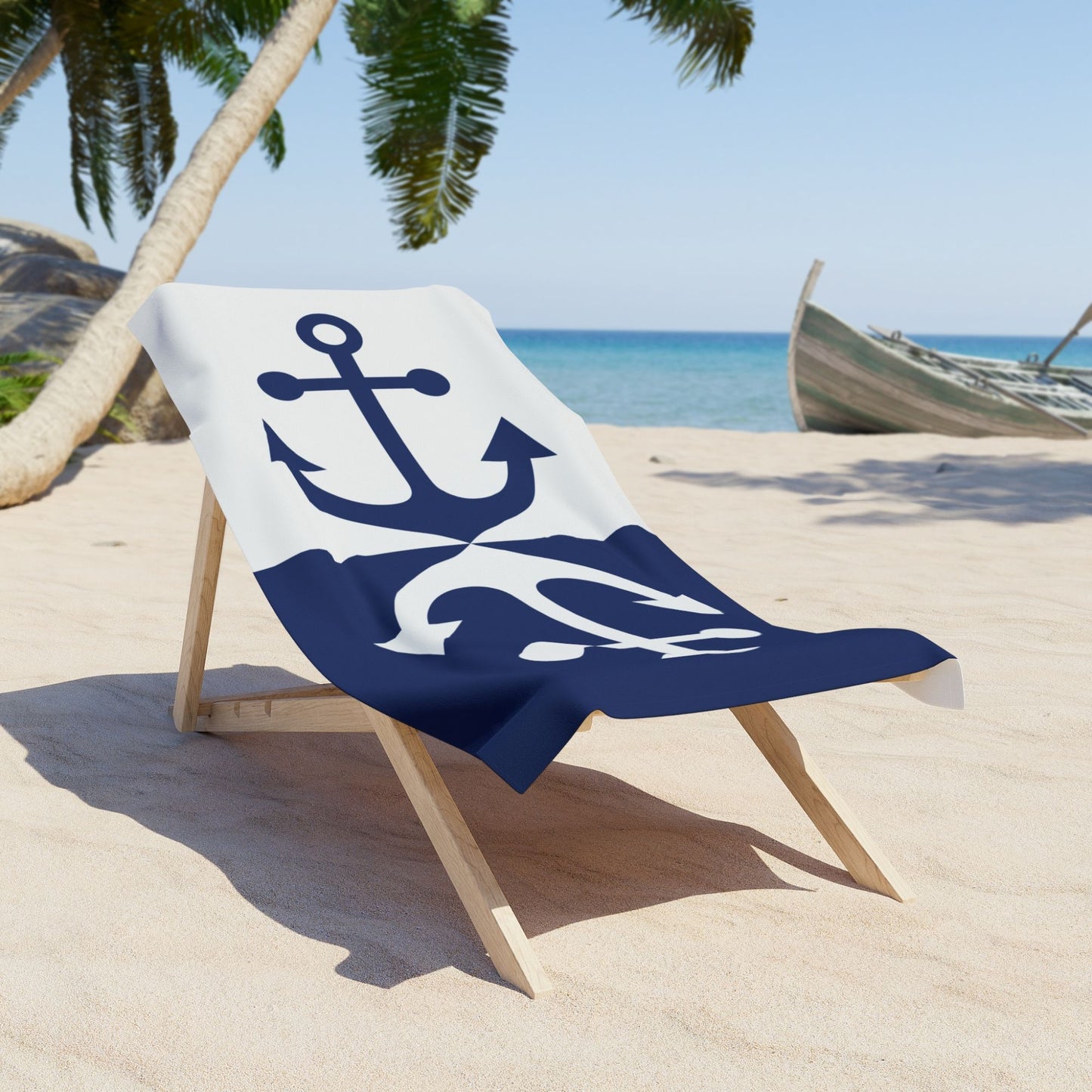 Nautical Anchor Beach Towel