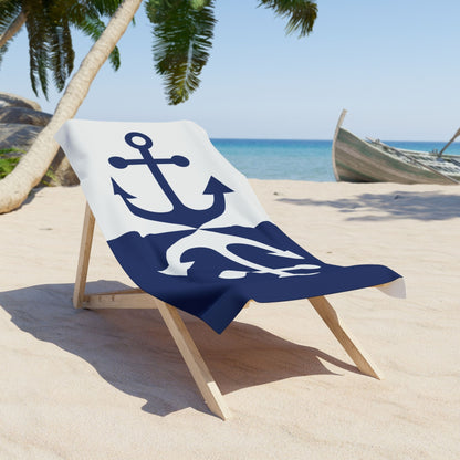 Nautical Anchor Beach Towel