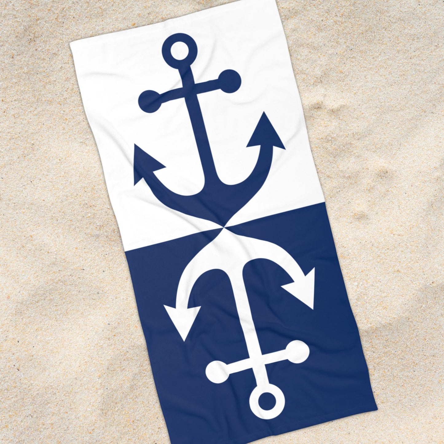 Nautical Anchor Beach Towel
